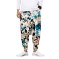 thumbnail image 5 of KOMOO Unisex Harem Pants Elastic Waist Band Printed Pockets Bottoms Jogger Sport Hip Hop Trousers, 5 of 8
