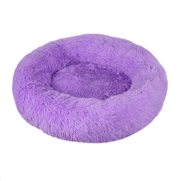 Accesorios para perros Donut Mand para perros grandes, casa de gatos, cama de felpa para mascotas, alfombrilla redonda XXL para calmar animales pequeños y medianos, 100CM Deng Xun unisex