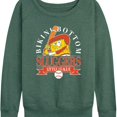 thumbnail image 3 of Spongebob Squarepants - Bikini Bottom Sluggers Women's Lightweight French Terry Wide Neck Long Sleeve Graphic Shirt, 3 of 6