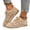 Beige, variant on Mfakffe Business Casual Shoes Women Breathable Slip on Flats Versatile Sneakers White 8 Wide(EU:40)
