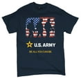 thumbnail image 5 of US Army Be All You Can Be T-shirt American Flag Military Veteran DD 214 Patriotic Armed Forces Licensed Men's Tee, 5 of 7
