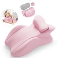 thumbnail image 5 of TOPCHANCES Lumbar Support Pillow, Memory Foam Back Support Cushion, Orthopaedic Bed Wedge Pillow with Removable Headrest, Ergonomic Backrests for Back, Neck, Lumbar & Legs (Pink), 5 of 10