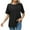 Black, variant on Your-Sty Women's Spring Summer Raglan Short Sleeve Crew Neck T Shirt Casual Solid Shirts 2025 Going Out Top