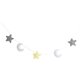 thumbnail image 4 of + Adornos de , Decoración para Colgar en , Colgante Hecho , Artesanías , Gris amarillo perfecl Decoración de pared de estrellas, 4 of 7