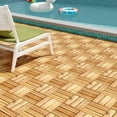 thumbnail image 4 of Costway 30 PCS Interlocking Flooring Tiles Floor Decking for Patio Acacia Wood Outdoor, 4 of 10