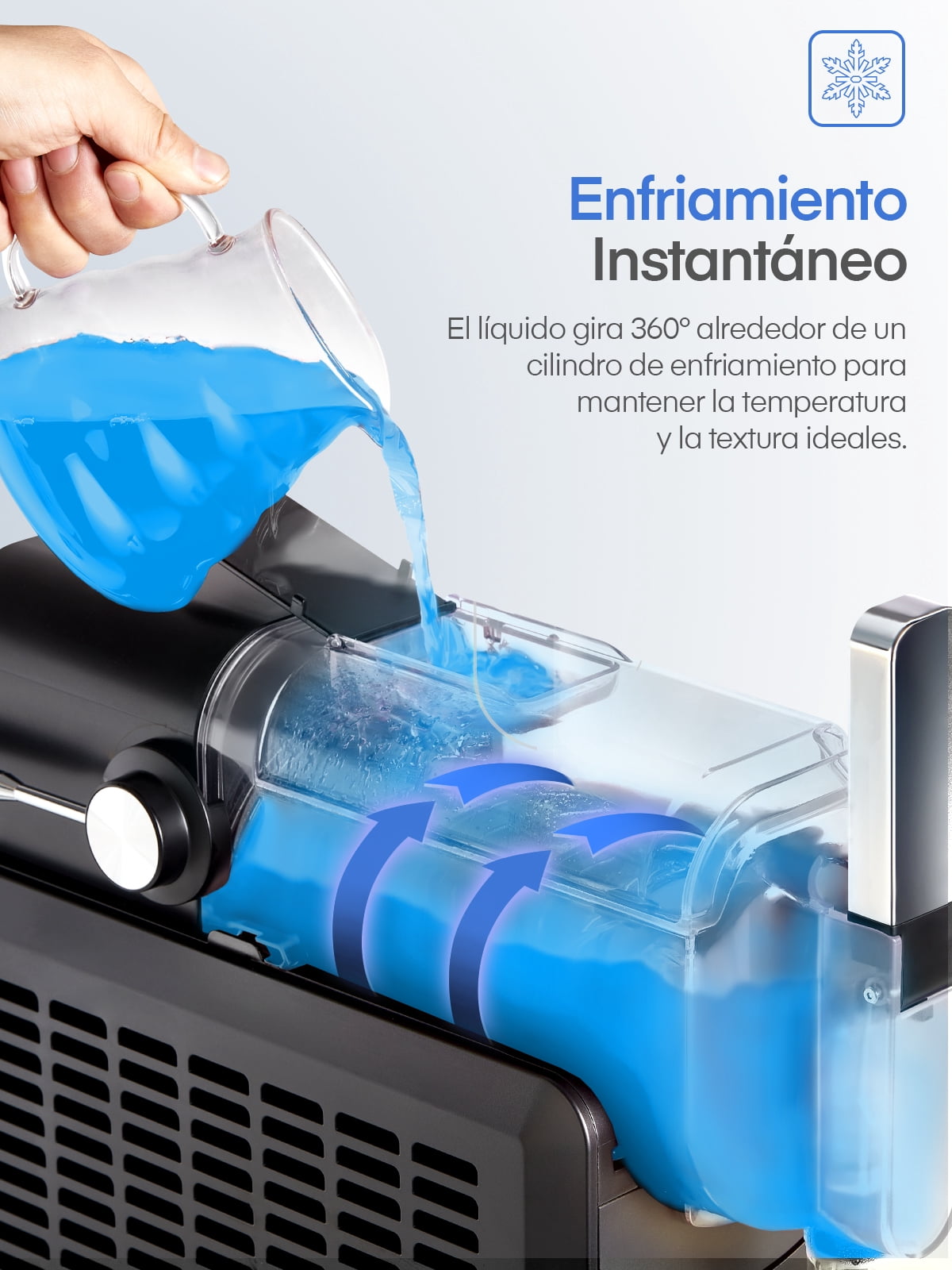 FOHERE 72oz 5-in-1 Slushie Machine, No Ice Needed, 15 Mins Slushy Machine for Home with Self-Clean, 5 Presets, Frozen Margaritas, Frapps, Milkshakes