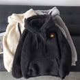 thumbnail image 2 of Sudaderas con capucha para niños, ropa de otoño e invierno para niñas, sudaderas con capucha dobles afelpadas, cálidas y esponjosas, sudaderas con capucha gruesas y holgadas, 2 of 5