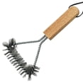 thumbnail image 1 of Cepillo para parrilla ancho antideslizante: 2 cepillos de limpieza para barbacoa de madera de 3 lados, limpiador para parrilla, 1 of 6