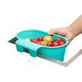 thumbnail image 1 of Lishi Kitchen Sink Strainer Basket - Blue, Corner Sink Waste Catcher and Garbage Filter, 1 of 3