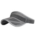 thumbnail image 3 of Outdoor Sport Wide Brim Cap UV Protection Breathable Adjustable Baseball Headwear for Beach Golf Running Tennis Sun Hats,Dark Gray, 3 of 5