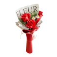 thumbnail image 3 of Ramo de flores de jabón con luces para el Día de la Madre, flores artificiales para fiestas. 2 uds flores rojas, 3 of 9