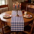 thumbnail image 3 of Independence Day Table Runner Flag and Star Patterns Placemat Holiday Party Decoration 33x183cm Table Runner, 3 of 6