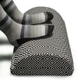 thumbnail image 3 of Abstract Foot Rest, Geometric Maze Like Layout of Symmetric Stripes Graphic Structure, Non-Slip Backing Adjustable Ergonomic Memory Foam Leg Support for Office, Dark Grey and Eggshell, by Ambesonne, 3 of 5