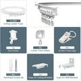 thumbnail image 6 of KOLAKO Ceiling Curtain Track, 20Ft Flexible Bendable Curtain Rail Wall Mounted, Curved Ceiling Track System, White, 6 of 8