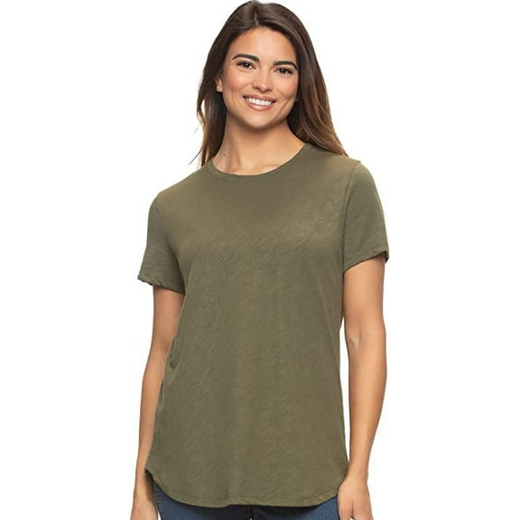 Felina Women's Jersey Crew Neck T-Shirt (Olive Night, XX-Large)