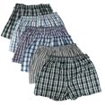thumbnail image 2 of Men's Checker Plaid Shorts Trunk Assorted 100% Cotton Boxer Briefs, 6 Pack (MD), 2 of 3