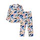 thumbnail image 1 of Balery Cute Sea Animals Pijama para Hombre de Dos Piezas con Manga Larga, Conjunto de Dormir y Descanso Suave con Bolsillos-Large, 1 of 7