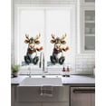thumbnail image 2 of Window Privacy Film Christmas Reindeer Stained Glass Window Film Decorative Sun Block Window Cover Winter Xmas Elk Deer Funny Animal Window Clings Static Adhesive Sticker for Bathroom 17.7"x39.3", 2 of 7