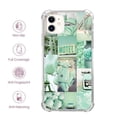 thumbnail image 2 of Mint Colored Case Compatible with iPhone 12,Aesthetic Art Design TPU Bumper Cover Case, 2 of 6