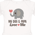 thumbnail image 4 of Inktastic My Gigi and Papa Love Me Boys or Girls Long Sleeve Baby Bodysuit, 4 of 5