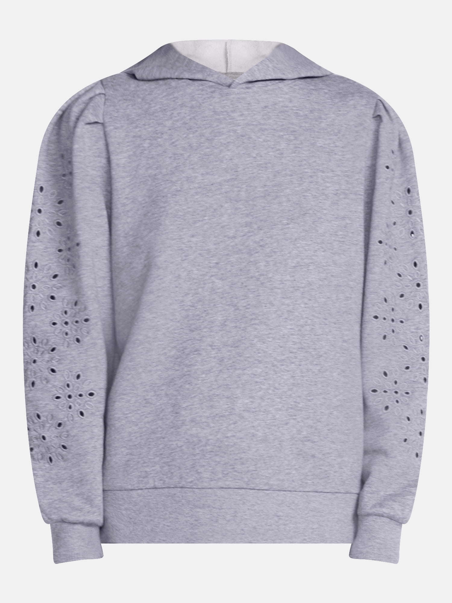 Scenario Women's and Women's Plus Eyelet Hoodie with Long Sleeves, Sizes XS-4X