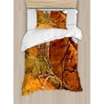 thumbnail image 3 of National Parks Duvet Cover Set, Rock on the Grand Canyon Monument Valley Heart of Nature Utah Photo Print, Decorative 3 Piece Bedding Set with 2 Pillow Shams, Queen Size, Orange Blue, by Ambesonne, 3 of 3