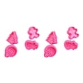 thumbnail image 1 of Redempat 4 Pieces/Set Cake Mold Portable Reusable Replacement Christmas Themed Household Kitchen Baking Cookie Mould Tool Pink 2Set, 1 of 6