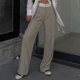 thumbnail image 3 of Pantalones de yoga Gibobby Pantalones casuales adelgazantes de moda de color sólido Gris M, 3 of 5