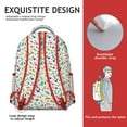 thumbnail image 3 of Dino Skeleton Student Backpack for School Student Cool Retro Dinosaur Pattern Minimalist Aesthetic Print Watercolor Design, 3 of 6
