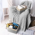 thumbnail image 4 of Dog Toy Basket with Removable Liners & Handles - Large Canvas Storage Organizer with 6 Divided Sections for Pet Toys, Treats, Accessories, 4 of 6