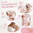 thumbnail image 6 of MAXLAPTER Dog Nail Grinder with LED Light, 3-Speed Rechargeable Electric Pet Nail Trimmer, Quiet Low Vibration Nail Grinder for Small Medium Large Dogs and Cats, 6 of 9