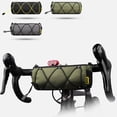 thumbnail image 3 of ruzhgo Polyester Mountain Bike Handle Bar Bag Portable Detachable 2.4L Adjustable Reflective Strap Biking Riding Pouch Accessories Black Grey, 3 of 6