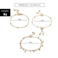 thumbnail image 3 of Fiudx Tobilleras Doradas, Conjunto de Joyas de Aleación Ligera, Dije Playero de Color Duradero, Accesorio Versátil para Uso Diario, Accesorio de Moda para Mujer, 30 Estilos Únicos Incluidos, 3 of 7