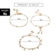 thumbnail image 3 of Fiudx Tobilleras Doradas, Conjunto de Joyas de Aleación Ligera, Dije Playero de Color Duradero, Accesorio Versátil para Uso Diario, Accesorio de Moda para Mujer, 30 Estilos Únicos Incluidos, 3 of 7
