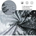 thumbnail image 4 of Black and White Misty Forest Shower Curtain, Pine Tree Foggy Forest Mountain Woodland Nature Bathroom Curtain Home Decor Waterproof Fabric Machine Washable with 12 PCS Hooks,72" Wx84 L, 4 of 6