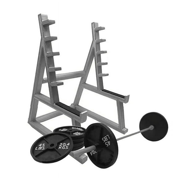 1 Set Desk Decorations Pen Holder with Barbell Mini Desktop Organizer Fitness Enthusiasts C807