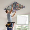 thumbnail image 4 of Vintage Flower Magnetic Fluorescent Light Covers for Ceiling Lights 2x4Ft, Boho Abstract Colorful Ethnic Floral Office Classroom Kitchen Drop Ceiling Light Covers Lighting Filters Shade Panel 4 Packs, 4 of 9