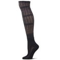 thumbnail image 2 of MeMoi Linear Bunch Over The Knee Sock - Womens - Female, One Size, Navy, 2 of 6