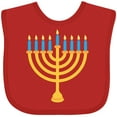 thumbnail image 3 of Inktastic Hanukkah Chanukah Menorah Boys or Girls Baby Bib, 3 of 4