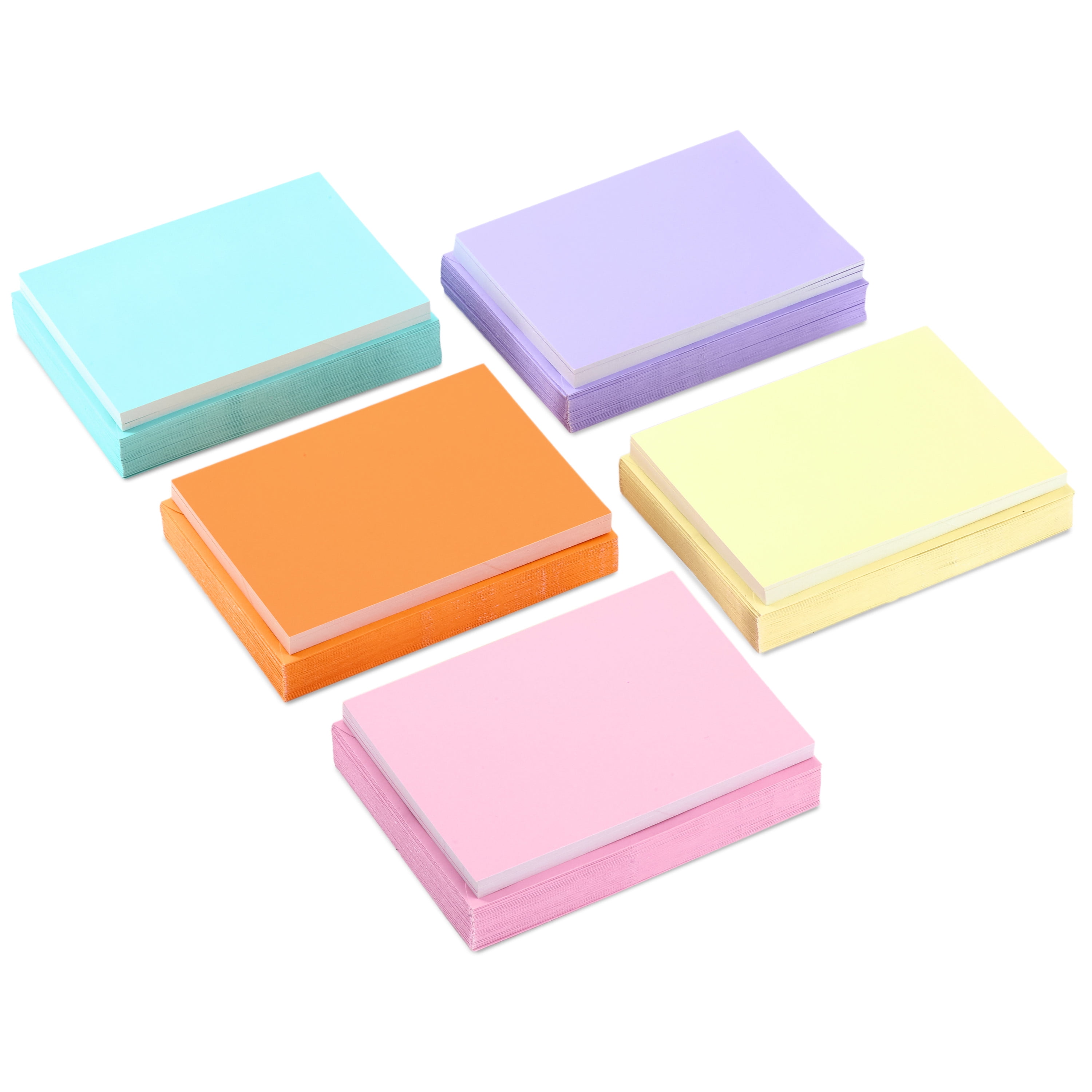 Hallmark Flat Blank Note Cards, Assorted Pastel Colors, 200 ct.