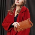 thumbnail image 5 of Dinheiro Bolso para cadáveres de mujer en piel auténtica, bolso de hombro sencillo y versátilAmarillo tierra, 5 of 5