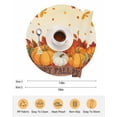 thumbnail image 6 of 13 Inch Round Placemats Set of 4, Thanksgiving Orange Pumpkins Non Slip Heat Insulation PP Table Mats, Fall Leaves Autumn Rustic Washable Place Mats for Kitchen Dining Party Table Decor, 6 of 7