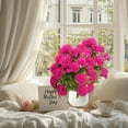 thumbnail image 5 of JeashCHAT Mother's Day Artificial Carnation Flowers, 24 Heads Fake Carnation Bouquet Silk Flowers for Indoor Home Living Room Kitchen Decorations Vase Table Centerpiece, Hot Pink, 5 of 6