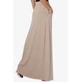 thumbnail image 4 of TheMogan Women's PLUS Drawstring Waist Pocket Drapey Jersey A-Line Long Maxi Skirt, 4 of 7