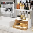 thumbnail image 4 of Organizador de maquillaje StorBin, 3 cajones, 5 niveles, baño, color ámbar, 4 of 8