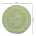 thumbnail image 3 of Unique Bargains Rustic Placemats Set of 6 Placemats Kitchen Table Mat Green, 3 of 6
