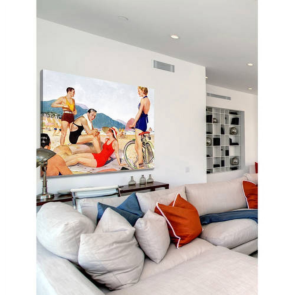 Marmont Hill - "Beach Pals" Painting Print on Wrapped Canvas