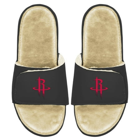 

Youth ISlide Black/Tan Houston Rockets Faux Fur Slide Sandals