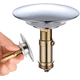 thumbnail image 1 of Tapón de drenaje JAMW latón pulido cromado 66mm, 1 of 5