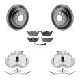 thumbnail image 1 of Transit Auto Front Disc Brake Caliper Coated Rotors and Ceramic Pads Kit for Car Volkswagen Jetta with 280mm Diameter Rotor KCG-100650T, 1 of 11